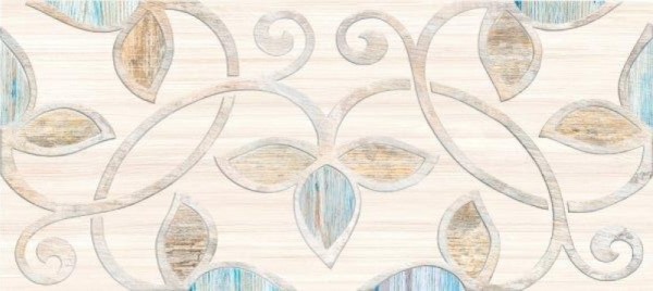 Керамическая плитка Примавера Декор 1 светло-бежевая