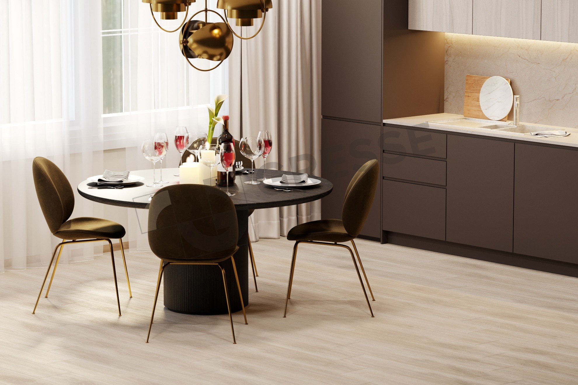 Керамический гранит Gresse GRS11-18S Ajanta-Apple яблоня серый 1200x200x10