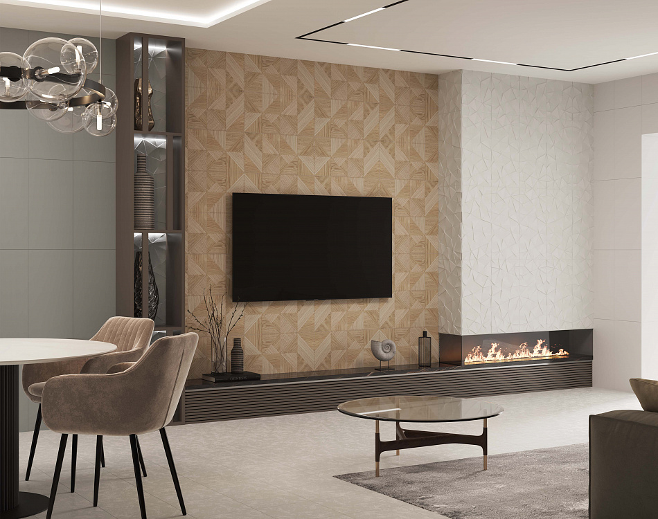 Керамическая плитка Ларго Белая 30x60