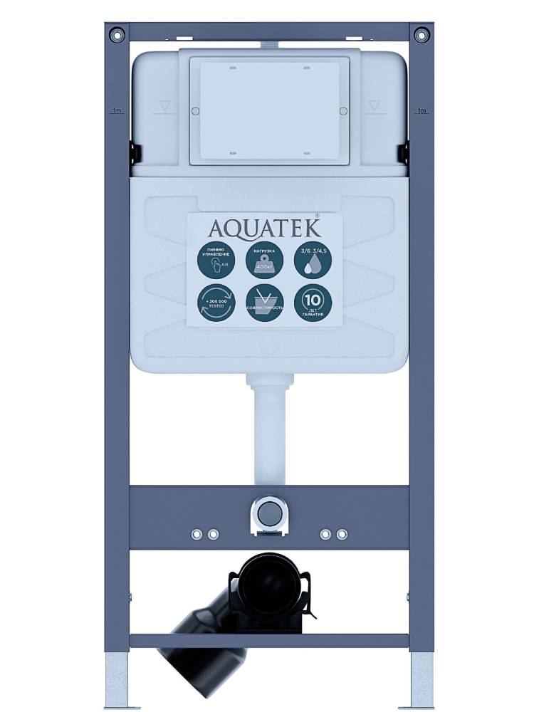 Aquatek Pneumo S50 Монтаж рама пневматическая для подв унитаза1130*530*100+звукоизоляцион прокладка в Уфе — купить с доставкой | Nova