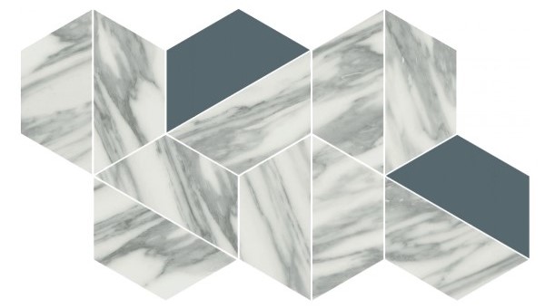 Керамическая мозаика Уффици Уайт Трапециум