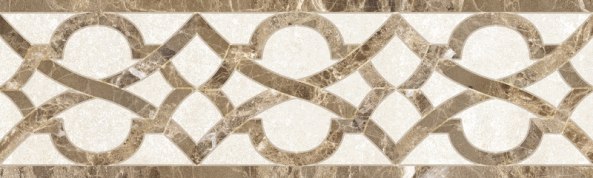 Керамический бордюр Глория бежевый 02