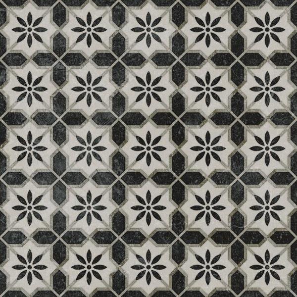 Керамический декор Фреджио 1 VT/A294/SG1544N черно-белый