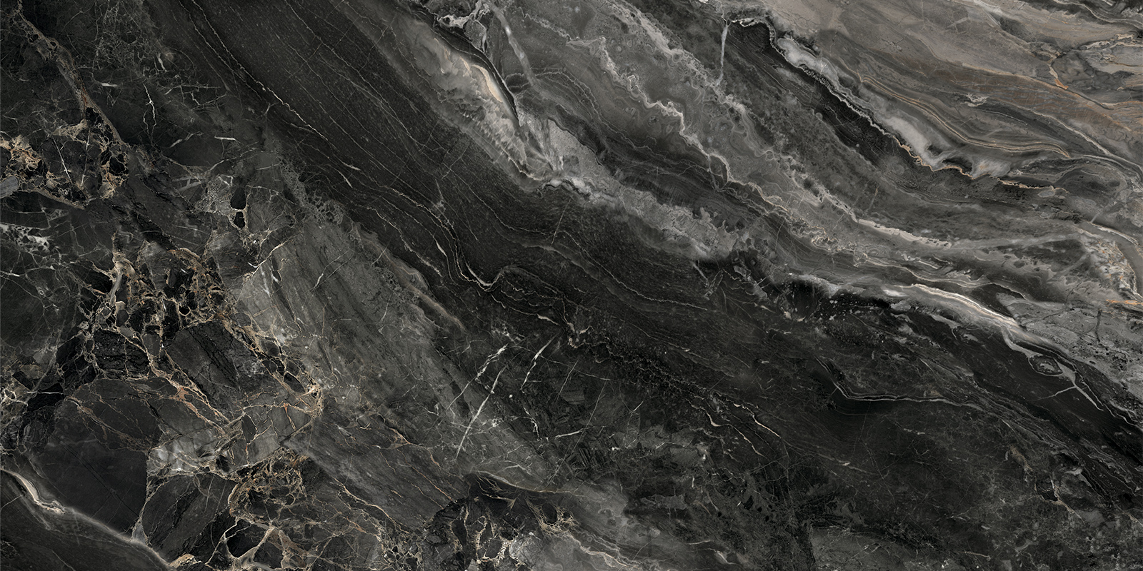 Керамический гранит Artkera Group Karpaty Marble black полированная 60х120 60120KRT99P в Уфе — купить с доставкой | Nova