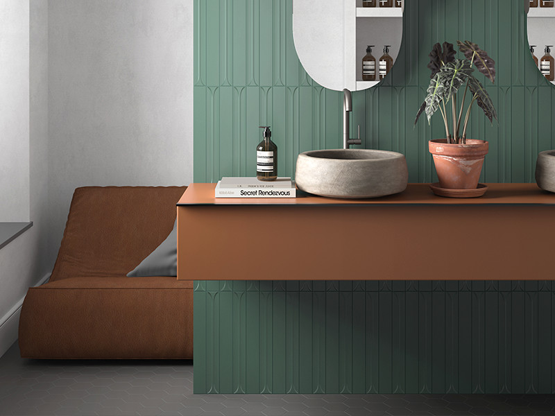 Плитка керамическая настенная 31186 HOPP Green 5х40 см (56 кор./палл.) 31186 в Уфе — купить с доставкой | Nova