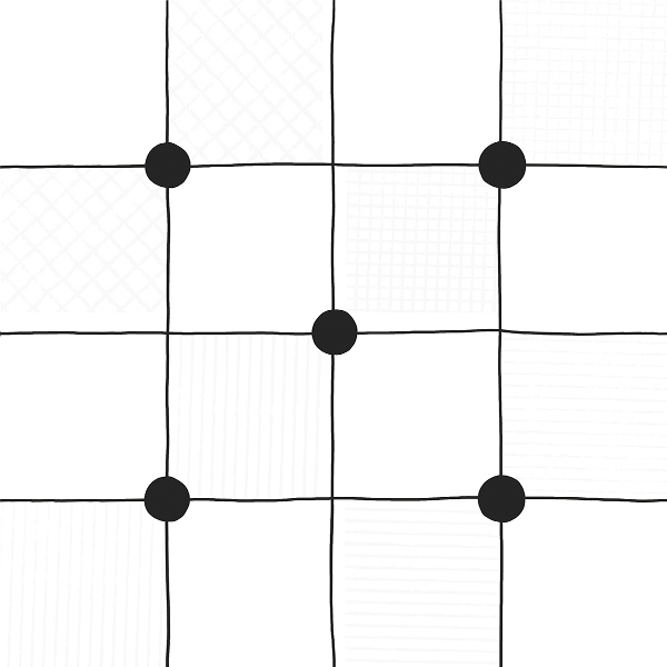 Керамический гранит Lasselsberger Ceramics декор Домино 6032-0434 30х30 геометрия