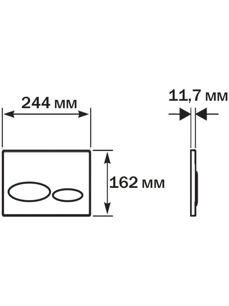 SET AQUATEK ЕВРОПА T-17-KDI72 (рама AQUATEK INS-0000017 +клавиша KDI-0000072 +крепеж KKI-0000002 +унитаз ЕВРОПА AQ1900T-00 с тонким сиденьем sc) в Уфе — купить с доставкой | Nova