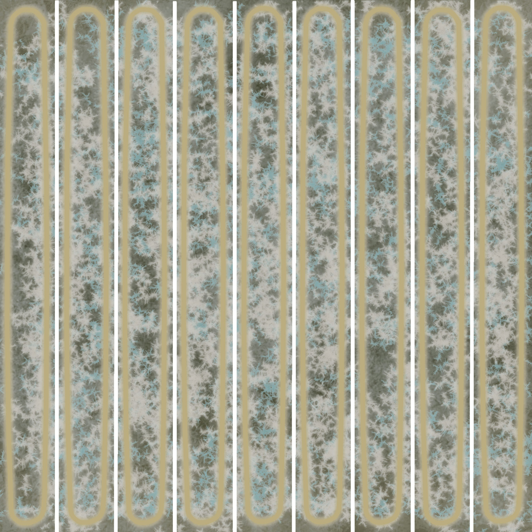 Керамический декор Kerama Marazzi Декор чипсет Далия зеленый глянцевый 20x20