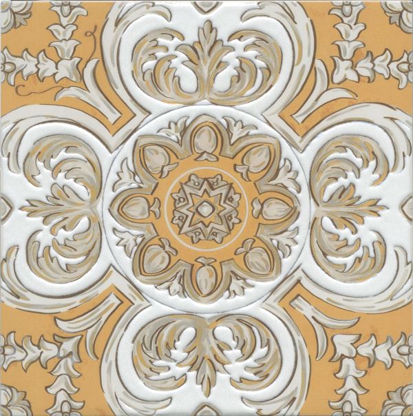 Керамический декор Алмаш HGD/B510/SG9174 центр желтый