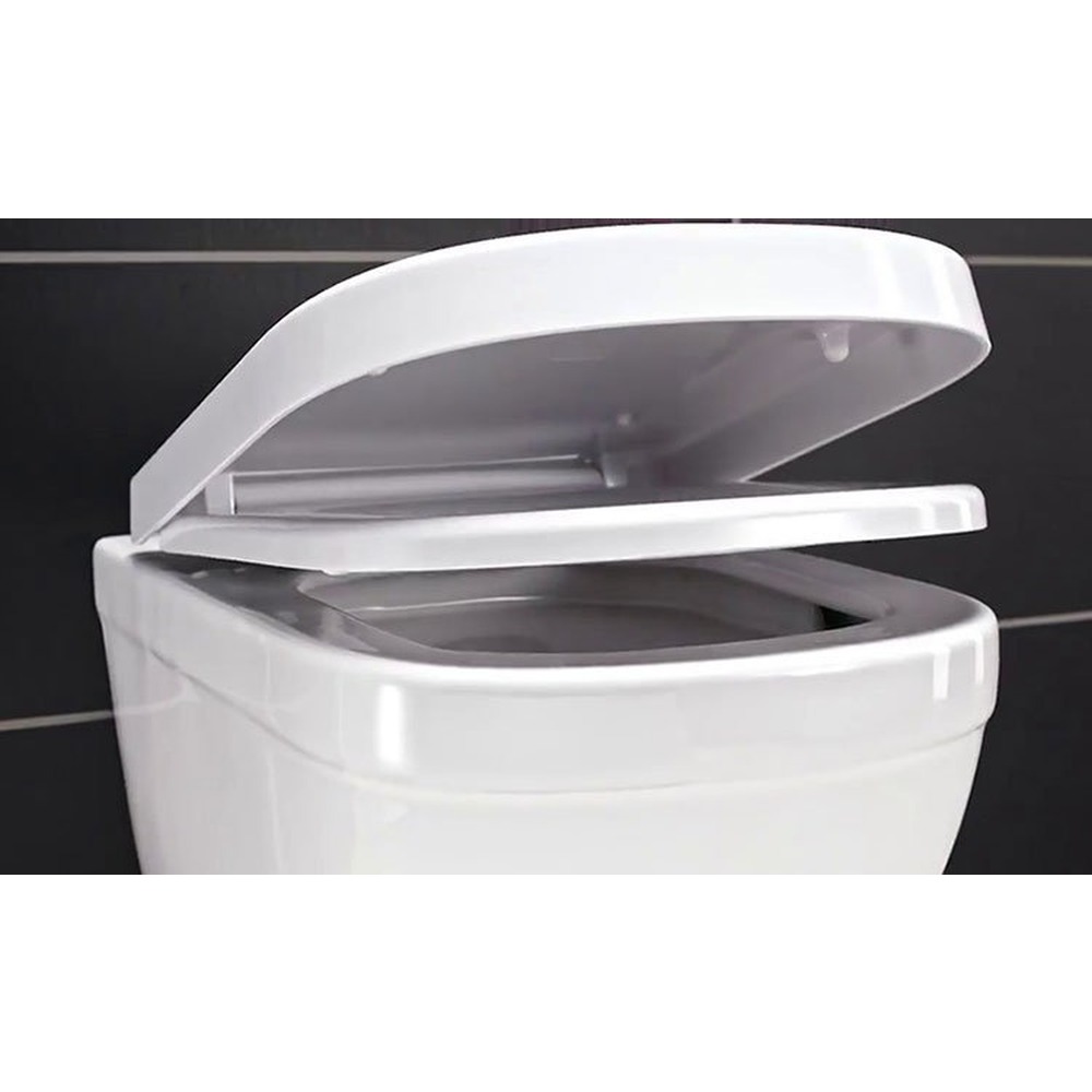Euro Ceramic Сиденье для WC с микролифтом, альпин белый (замена арт. 39330001) в Уфе — купить с доставкой | Nova