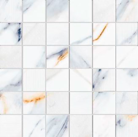 Керамический декор Calacatta Fantasy Mosaic мозаичный