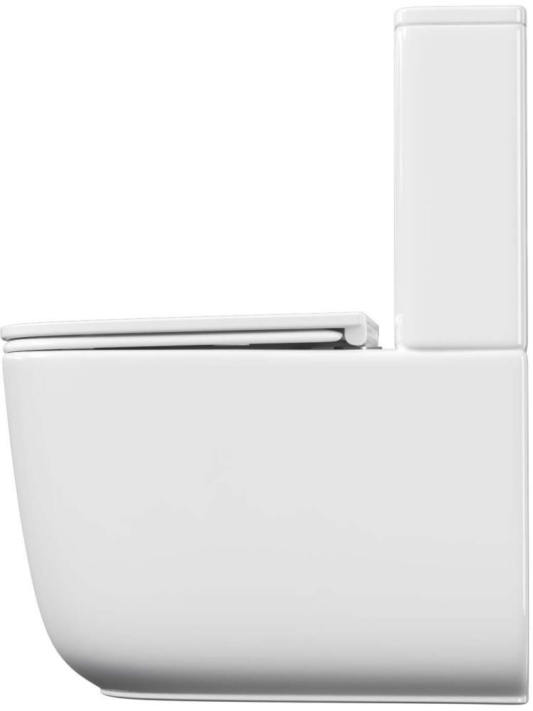 Унитаз напольный, безободковый, система смыва торнадо, Aquatek Optima Plus Square 620x355x790 в Уфе — купить с доставкой | Nova