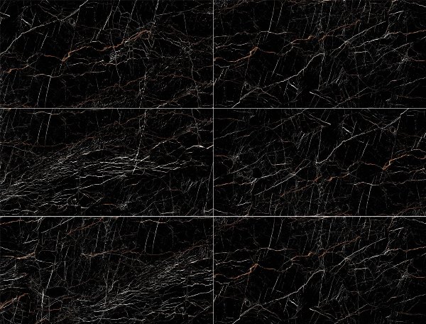 Керамический гранит Molten Black High Gloss 60x120