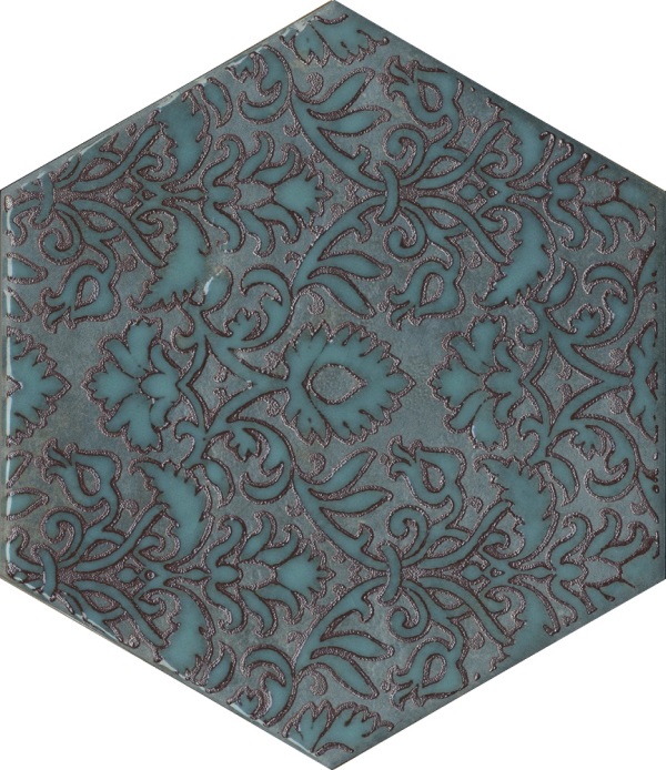 Керамический декор Kerama Marazzi Гроссето VT\A560\SG23036N синий матовый 20х23,1