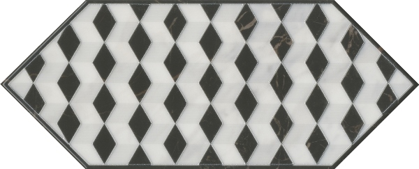 Керамический декор Келуш HGD/A483/35006 4 черно-белый