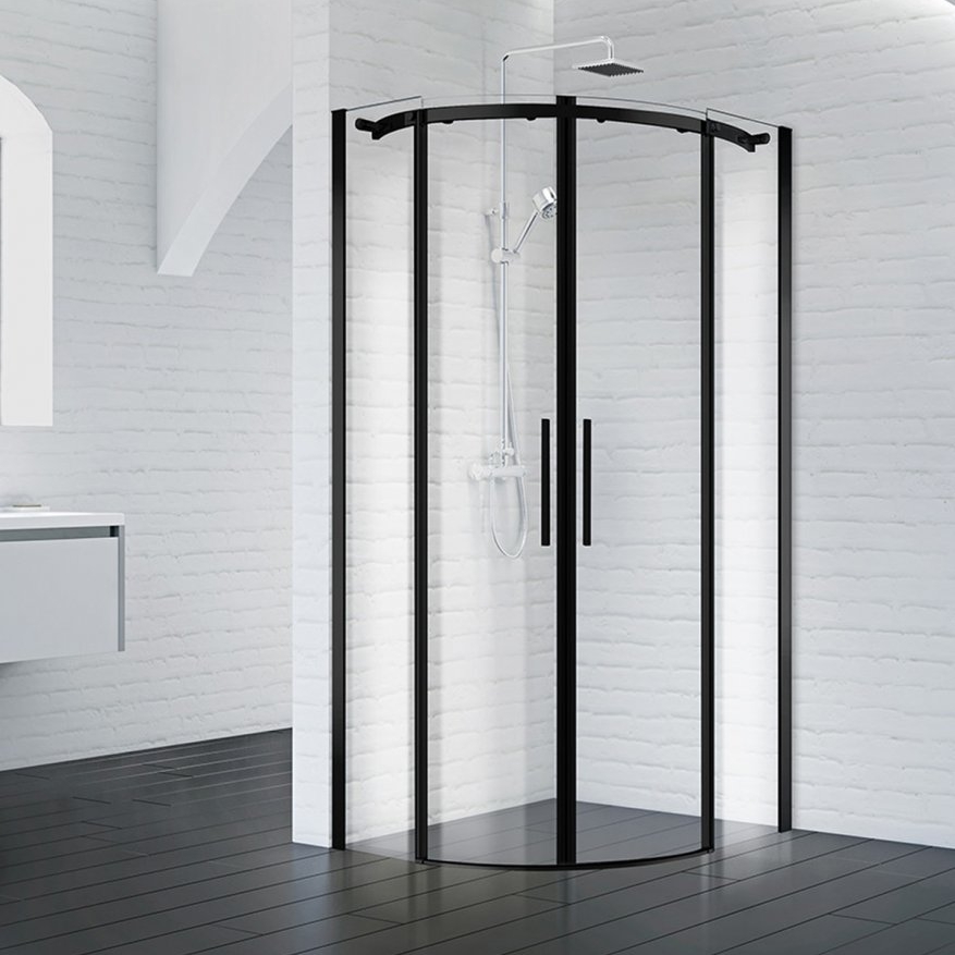 Душевой уголок ACQUA–R-2 90х90-Nero