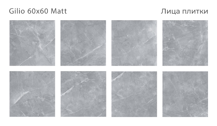 Керамический гранит Gilio Matt 60x60