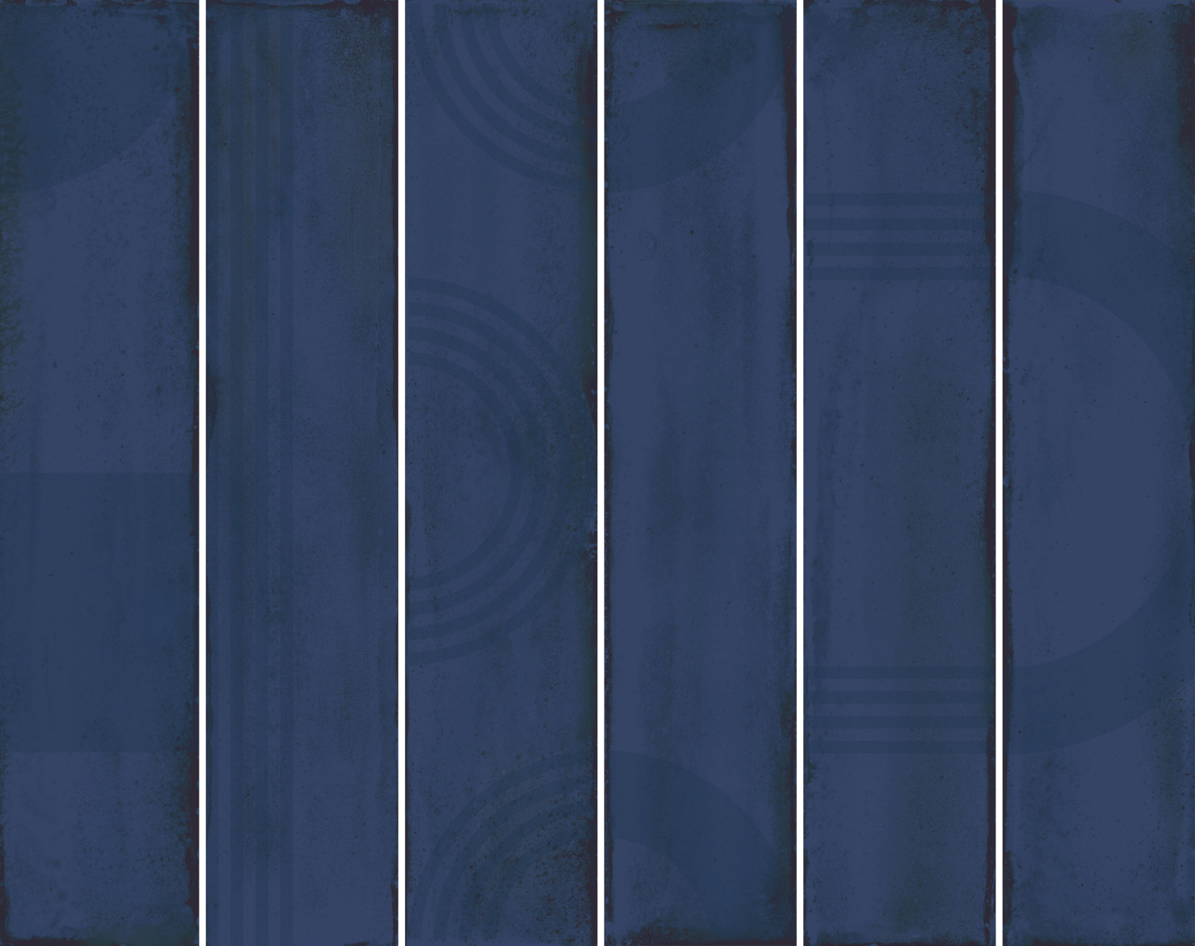 Керамическое панно Kerama Marazzi Мажорель синее тёмное глянцевое (из 6 частей 6х28.5) 36x28.5