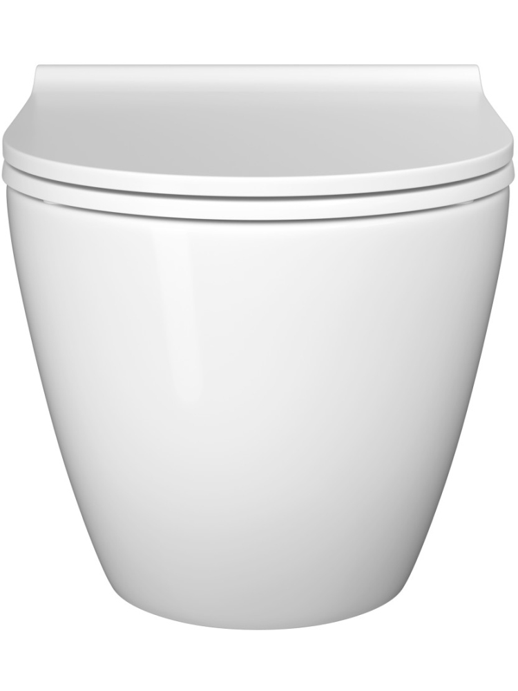 Комплект: L-Box Mia Round SmoothFlush подвесной безободковый унитаз с тонким сиденьем с микролифтом, инсталляцией, без клавиши смыва в Уфе — купить с доставкой | Nova