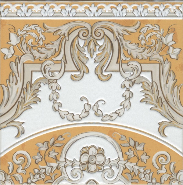 Керамический декор Алмаш HGD/B511/SG9174 продолжение угла желтый