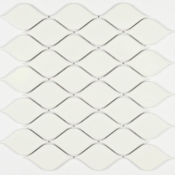 Керамогранитная мозаика Melany White glossy