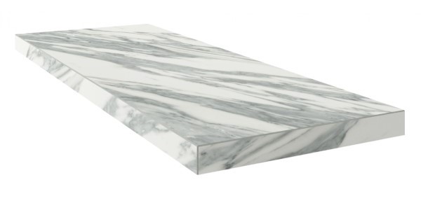 Керамическая ступень Уффици Уайт угловая левая