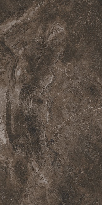 Керамический гранит Парнас SG809902R коричневый лаппатированный 40х80 см