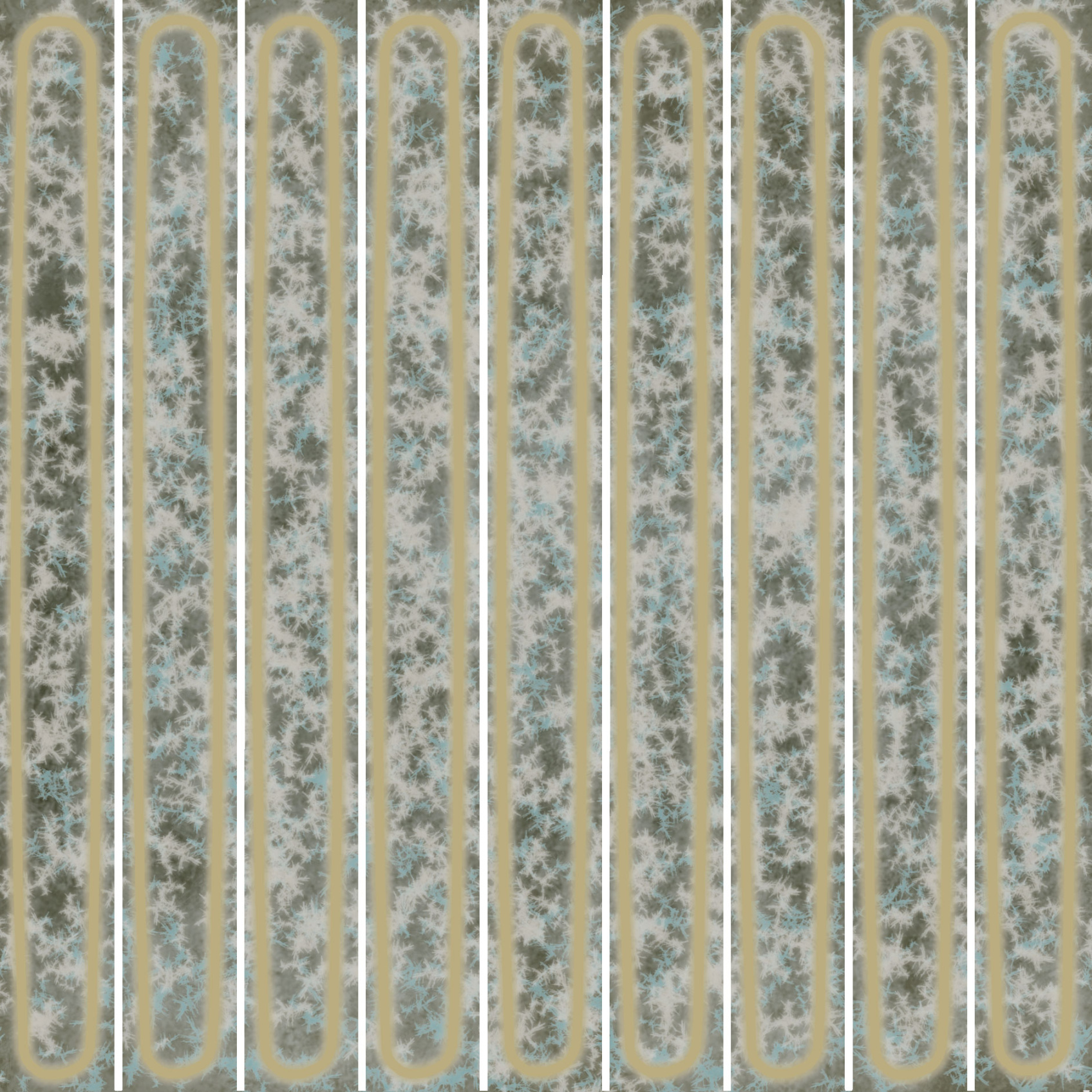 Керамический декор Kerama Marazzi Декор чипсет Далия зеленый светлый глянцевый 20x20