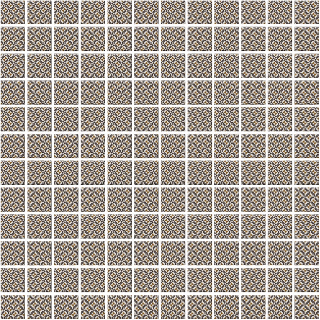 Керамическая мозаика Кастелло 20104 орнамент беж