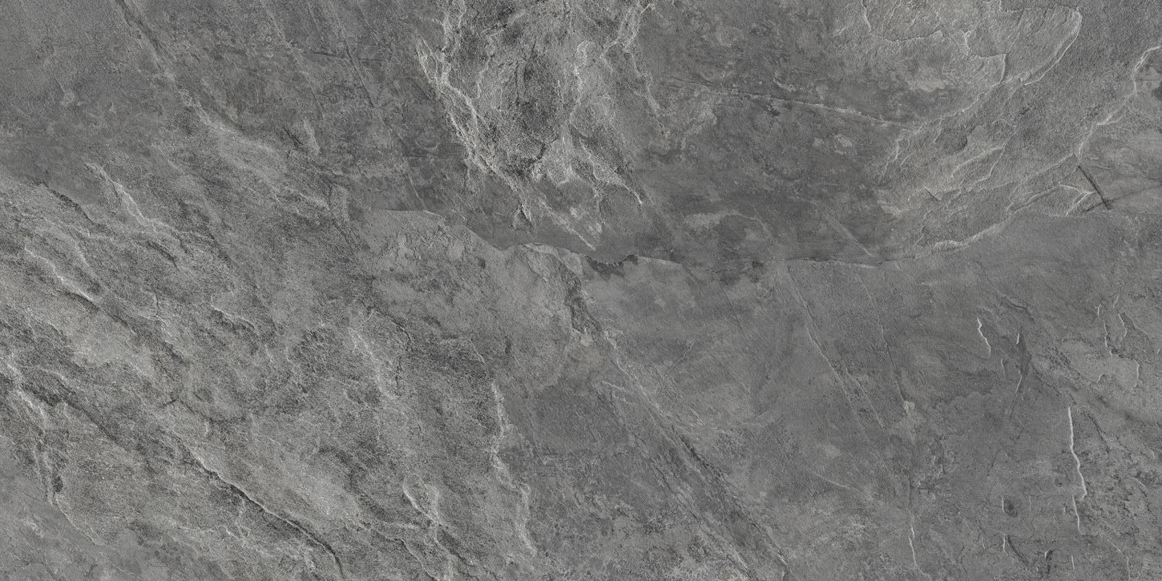 Керамический гранит Kerranova Кратер темно-серый K-2212/SR структурированный 60х120