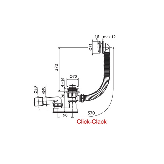Сточный комплект Click-Clack в Уфе — купить с доставкой | Nova