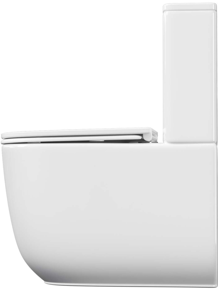 Унитаз напольный, безободковый, система смыва торнадо, Aquatek Optima Plus 620x355x790 в Уфе — купить с доставкой | Nova