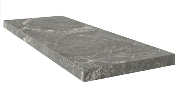 Керамическая ступень Треви Браун угловая левая