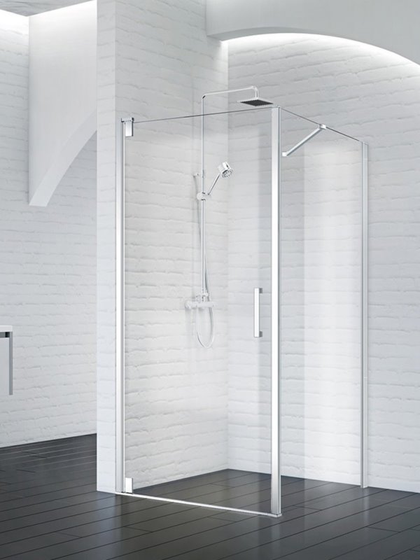 Душевой уголок MARMI-A-1 80х80-C-Cr прозрачное стекло