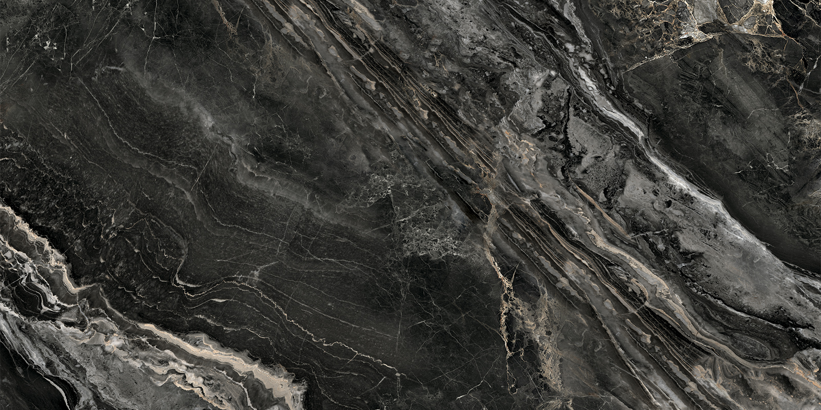 Керамический гранит Artkera Group Karpaty Marble black полированная 60х120 60120KRT99P в Уфе — купить с доставкой | Nova