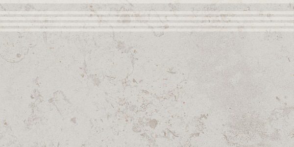 Керамическая ступень Kerama Marazzi Про Лаймстоун DD205320R\GR серый светлый натуральный обрезной 30х60