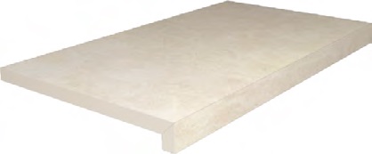 Керамическая ступень Роверелла DL600300R20/GLF клеёная тип L бежевый