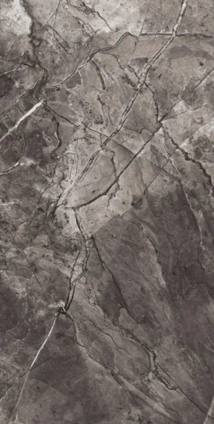 Керамический гранит Porcelain Tile Arles Dark Grey полированный