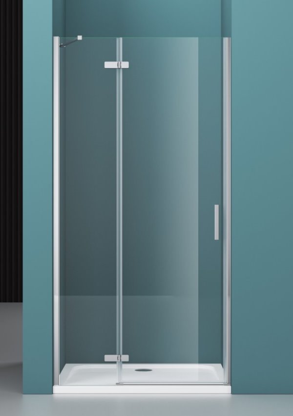 Душевая дверь в нишу KRAFT-B-12 60/30-C-Cr-R прозрачное стекло