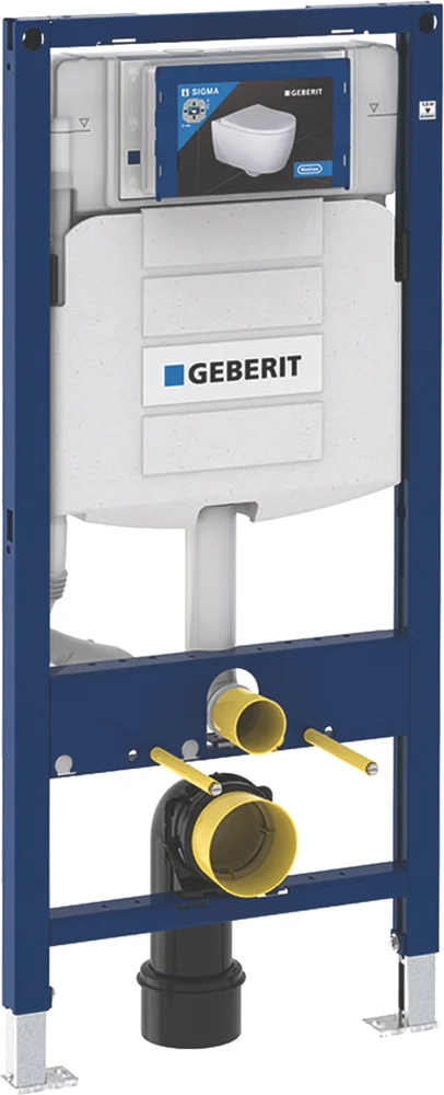 Инсталляция Geberit Duofix для подвесного унитаза, 112 см, со смывным бачком скрытого монтажа Sigma 12 см (замена 111.300.00.5) в Уфе — купить с доставкой | Nova