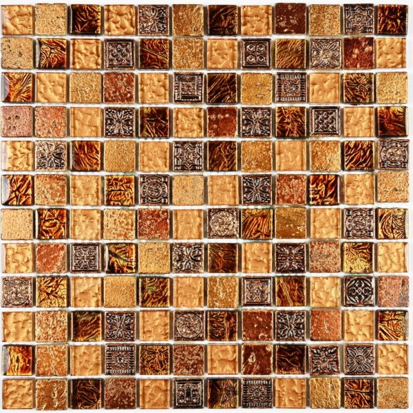 Стеклянная мозаика с камнем Antik-2