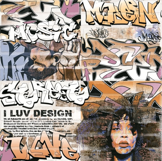 Керамическое панно Lasselsberger Ceramics Брикстори 7361-0003 (ст. арт. 6960-0002) 60х60 (комплект из 2 шт)