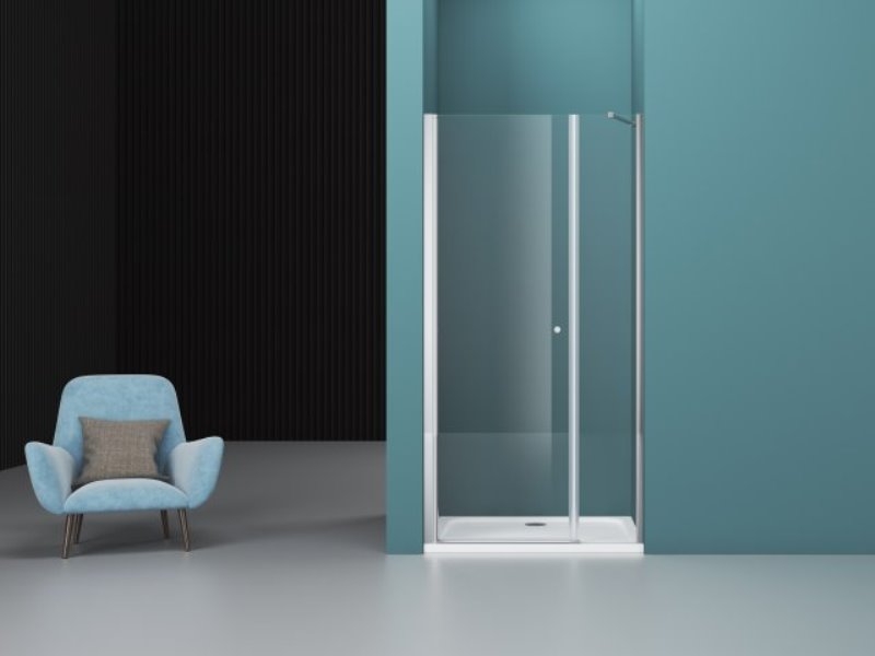 Душевая дверь в нишу ETNA-B-11 100+90-C-Cr прозрачное стекло