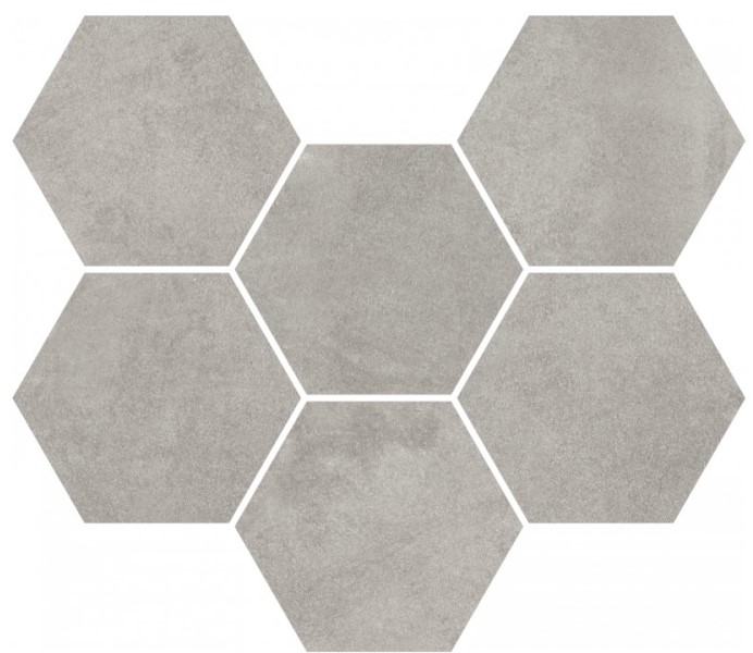 Керамическая мозаика Экспо Грэй Гексагон 25х29