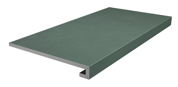 Керамическая ступень Kerama Marazzi Про Чементо DD642120R/GCF клееная зеленая матовая 33х60