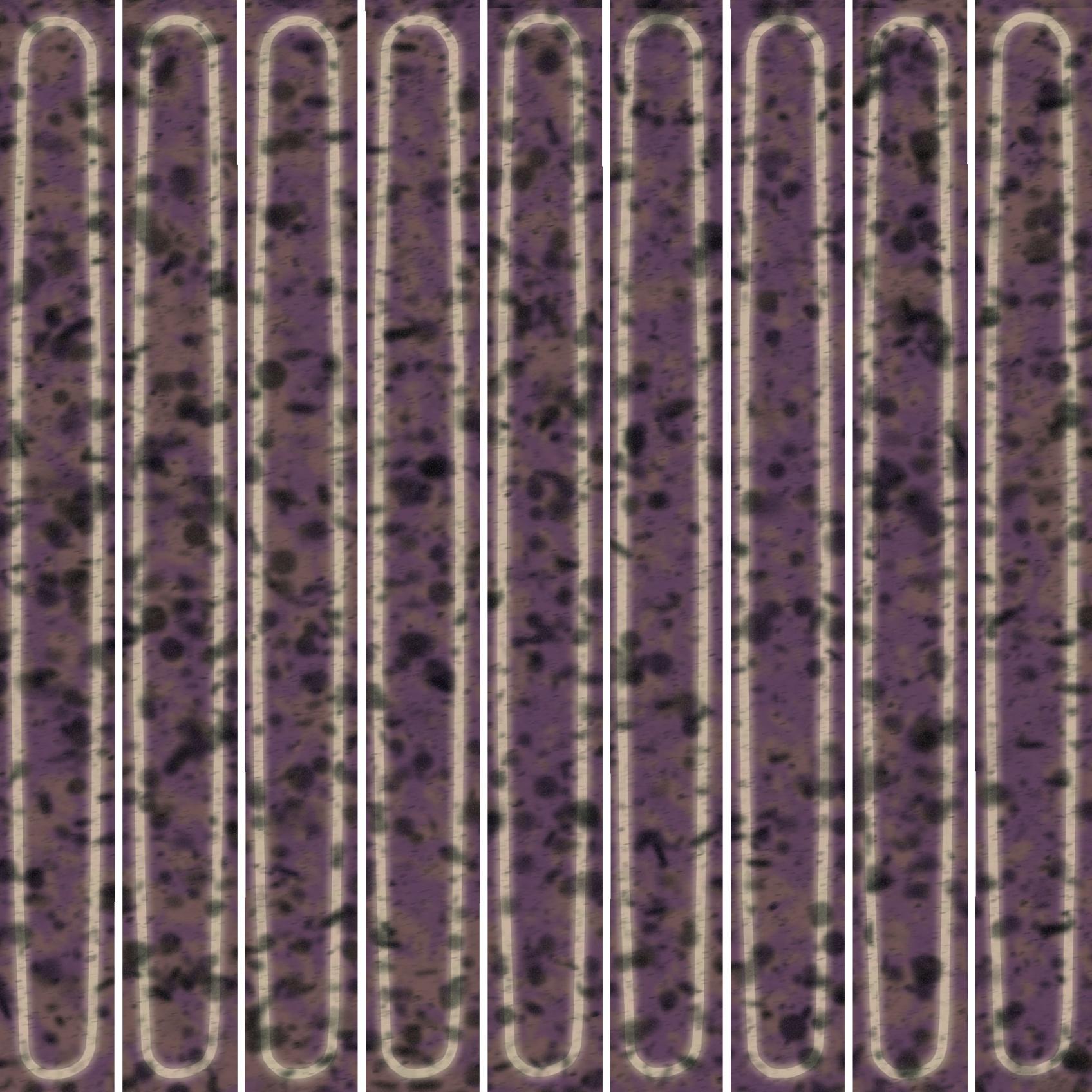 Керамический декор Kerama Marazzi Декор чипсет Далия фиолетовый глянцевый 20x20