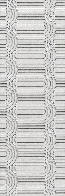 Керамический декор Безана OP/A201/12136R серый светлый обрезной