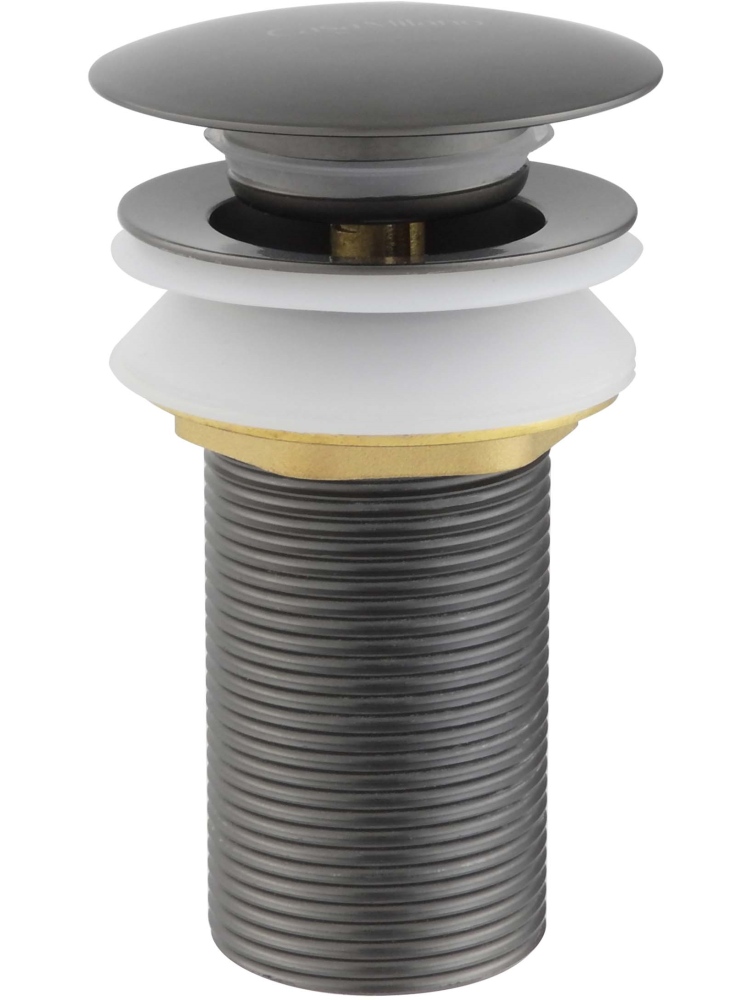 сливной набор для раковины Push-open без перелива, оружейная сталь в Уфе — купить с доставкой | Nova