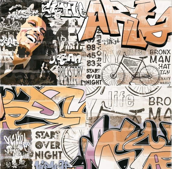 Керамическое панно Lasselsberger Ceramics Брикстори 7361-0002 (ст. арт. 6960-0001) 60х60 (комплект из 2 шт)