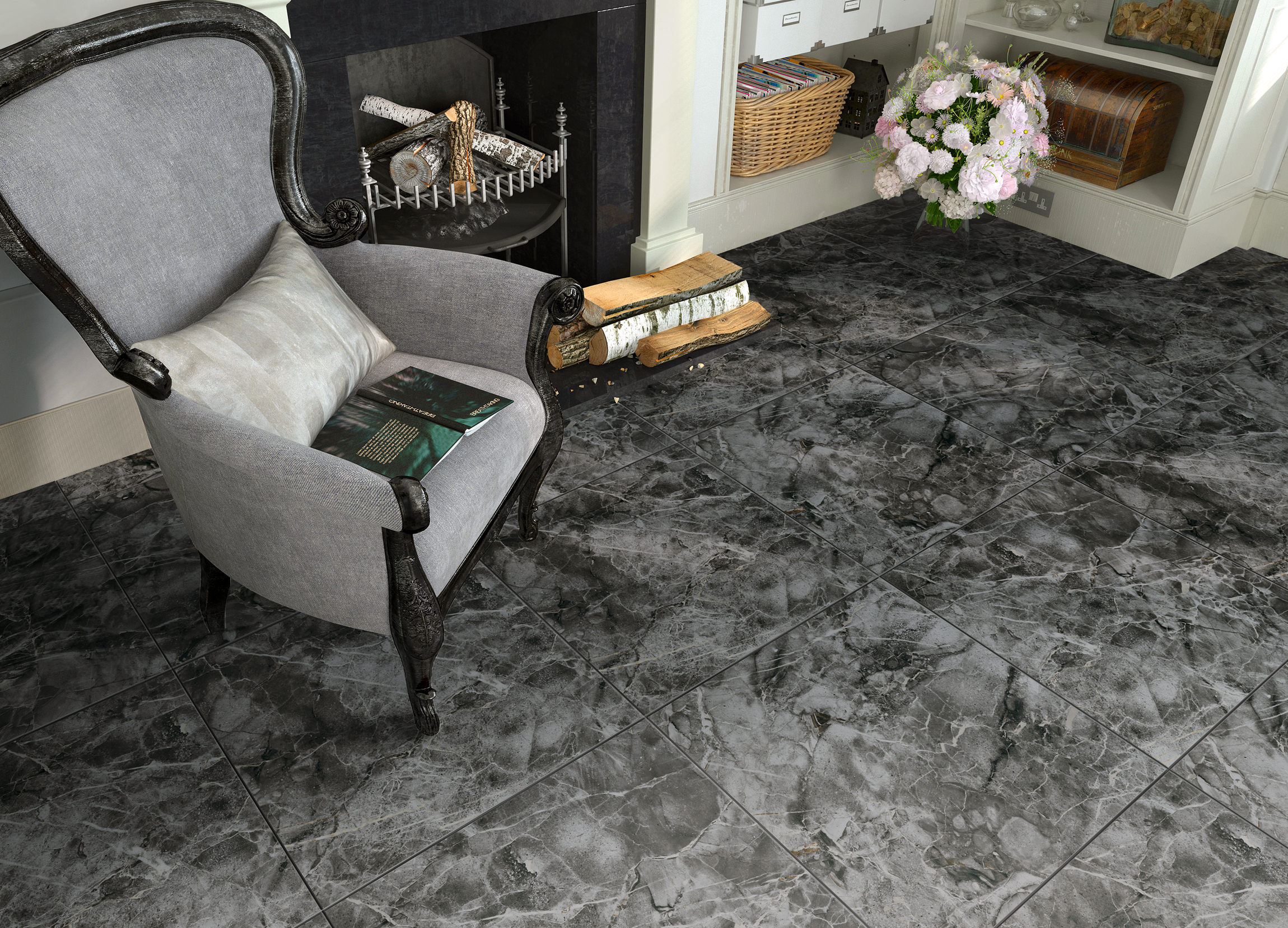 Керамический гранит Киреты Гранитея G243 серый матовый 600x600x10